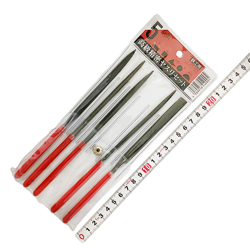 セーブ・インダストリー<br>高級精密ヤスリセット　鉄工用<br>5本組